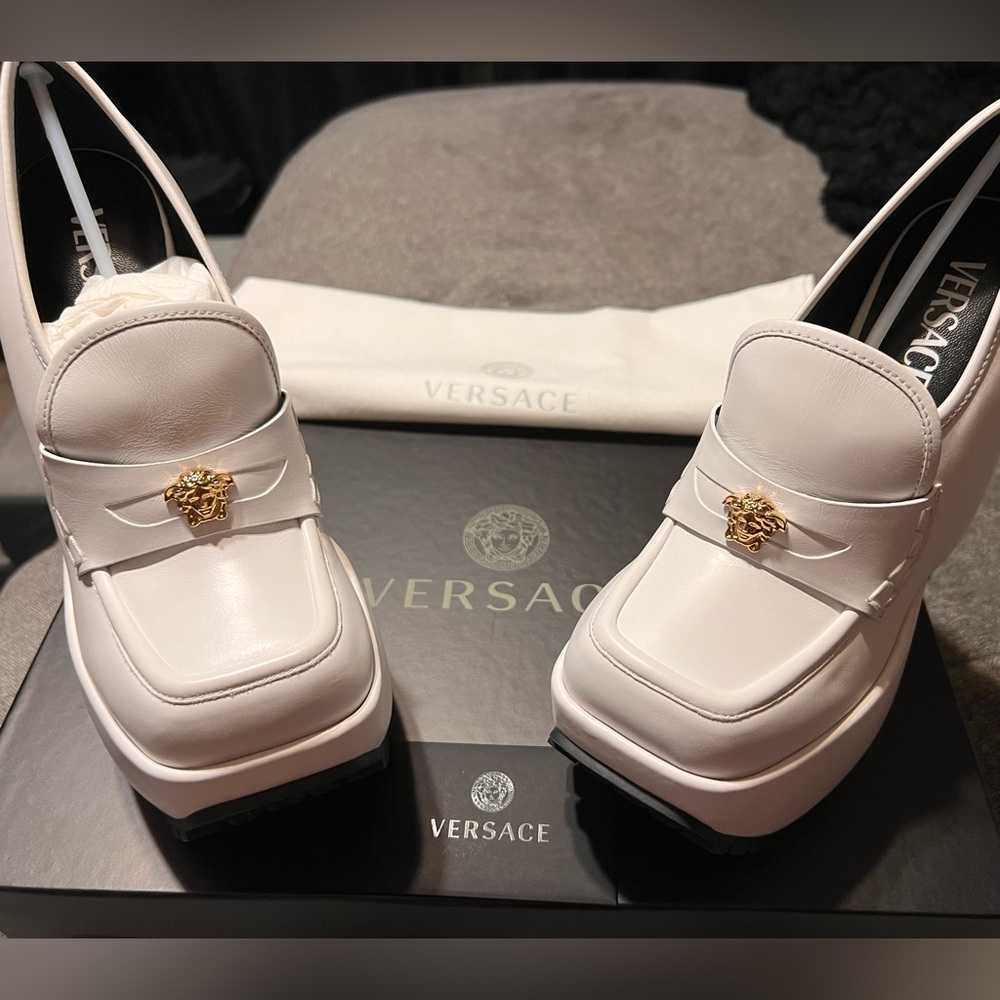 Versace: Medusa Triplatform Wedge - Picture 13 of 16